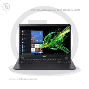 portatil ACER A315-54K-30MF CI3 6006U 4GB 1T