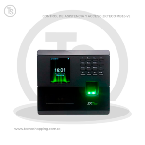 CONTROL DE ASISTENCIA Y ACCESO ZKTECO MB10-VL
