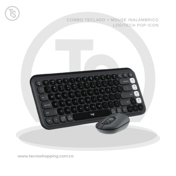 COMBO TECLADO + MOUSE INALÁMBRICO LOGITECH POP ICON