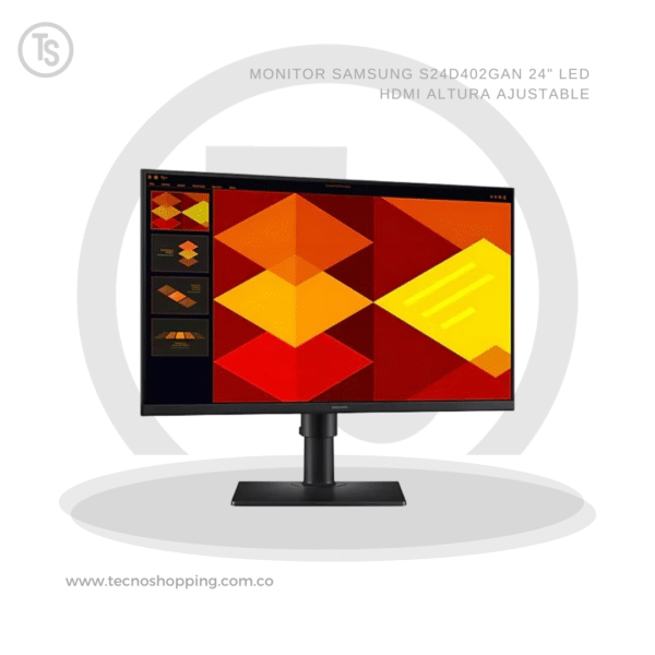 MONITOR SAMSUNG S24D402GAN 24" LED HDMI ALTURA AJUSTABLE