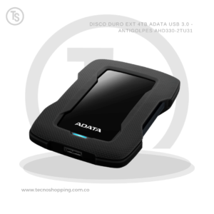 DISCO DURO EXT 4TB ADATA USB 3.0 - ANTIGOLPES AHD330-2TU31