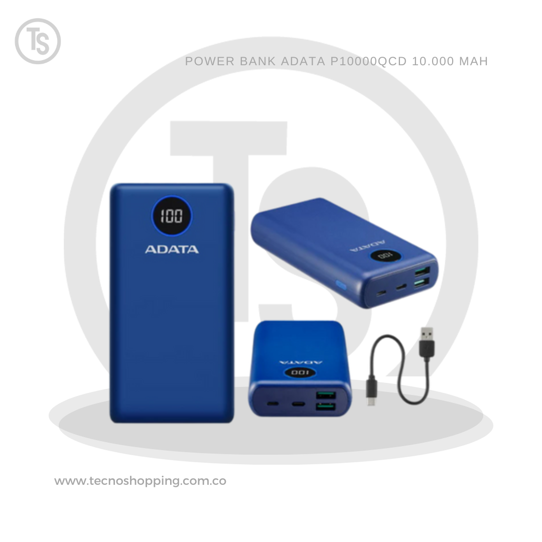 POWER BANK ADATA P10000QCD 10.000 mAh