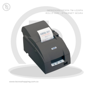 IMPRESORA EPSON TM-U220PA ROLLO AUD – ETHERNET NEGRA