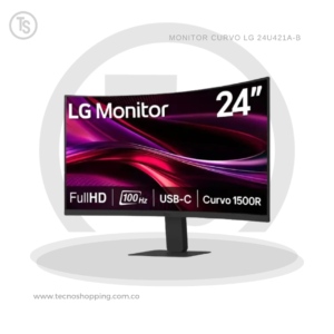 MONITOR CURVO LG 24U421A-B 24"